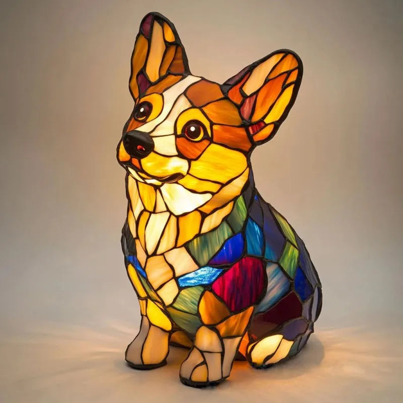 LULU | Błyszcząca lampka Corgi